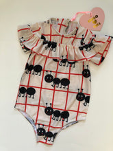 Load image into Gallery viewer, NWT Hugo Loves Tiki  One piece Ruffle Swimsuit
