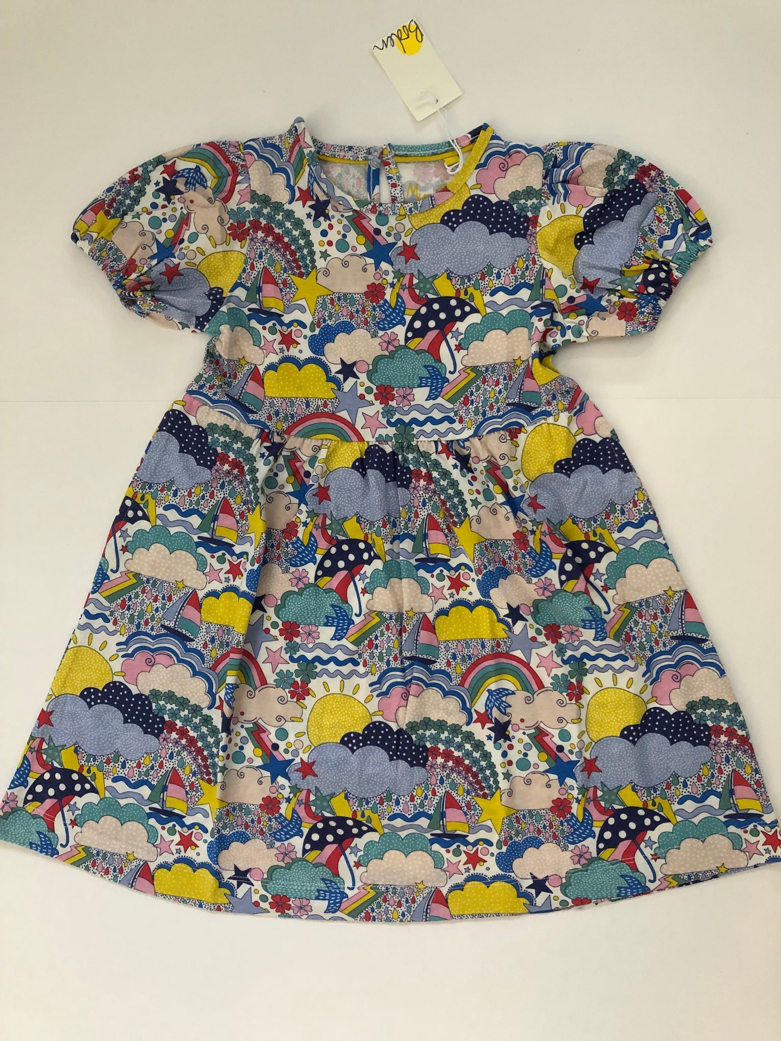 boden puff sleeve jersey dress NWOT Mini Boden Puff Sleeve Jersey Dress 5-6Y