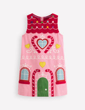 Load image into Gallery viewer, HTF NWT Mini Boden Logo Pinafore Dress

