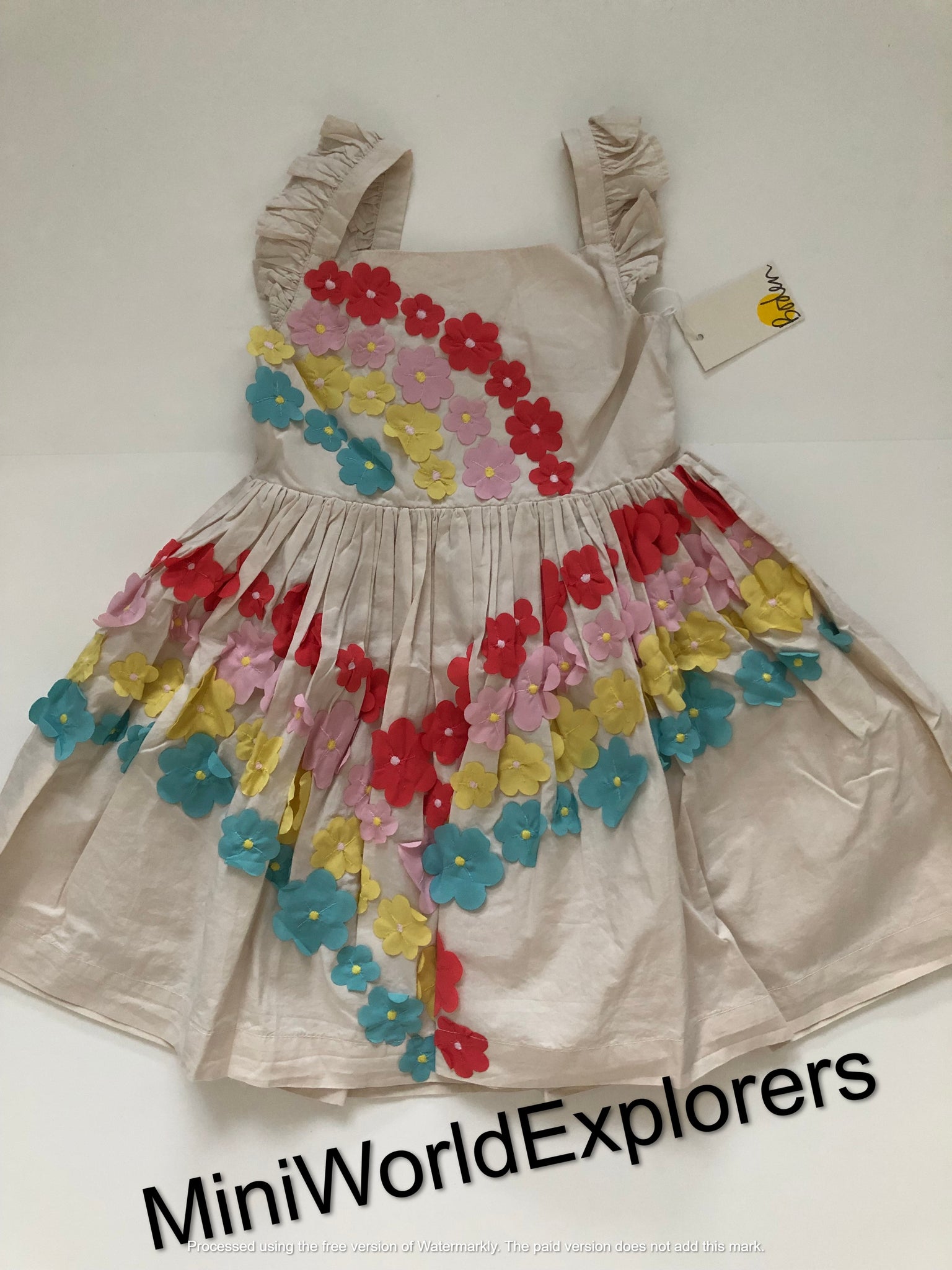 mini boden doctor dress NWT Mini Boden Flutter Flower Rainbow Dress – Mini World Explorers