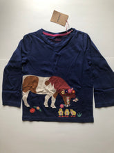 Load image into Gallery viewer, NWT Mini Boden Long Sleeve Applique Top
