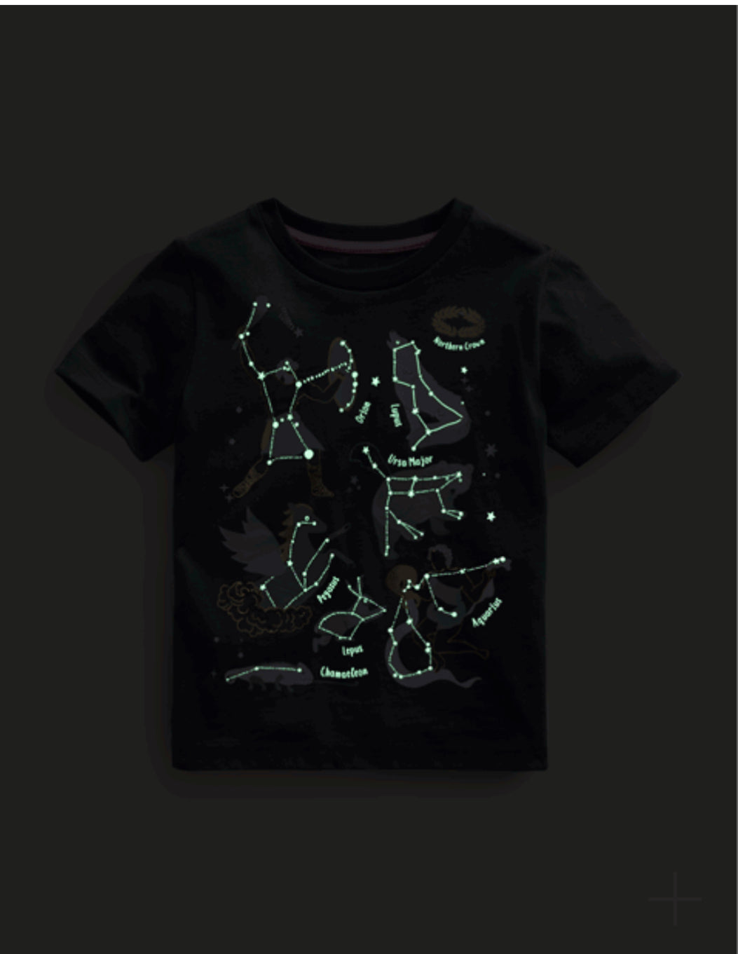 HTF NWT Mini Boden Glow-in-the-dark Astrology Printed T-shirt
