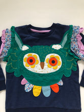 Load image into Gallery viewer, NWOT Mini Boden Owl Appliqué Sweatshirt
