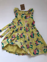 Load image into Gallery viewer, NWT Mini Boden Yellow Mermaid Wrap Dress
