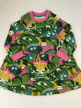 Load image into Gallery viewer, NWOT Mini Boden Jersey Sweatshirt Floral Dress
