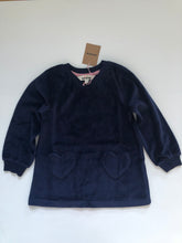 Load image into Gallery viewer, NWT Mini Boden Velour Heart Pocket Tunic
