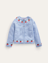 Load image into Gallery viewer, NWT Mini Boden Embroidered Flower Cardigan
