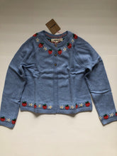 Load image into Gallery viewer, NWT Mini Boden Embroidered Flower Cardigan
