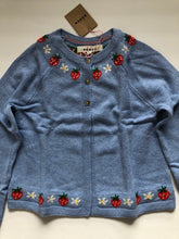 Load image into Gallery viewer, NWT Mini Boden Embroidered Flower Cardigan
