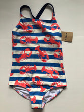 Load image into Gallery viewer, NWT Mini Boden Cross-back Printed Swimsuit
