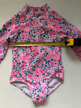 Load image into Gallery viewer, NWOT Girls&#39; Long Sleeve One-Piece Swimsuit
