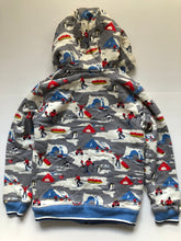 Load image into Gallery viewer, NWOT Mini Boden Shaggy-lined Printed Hoodie
