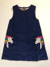 Load image into Gallery viewer, NWOT Mini Boden Cord Appliqué Pinafore Dress
