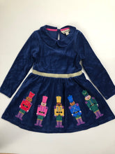 Load image into Gallery viewer, NWOT Mini Boden Velour Appliqué Dress
