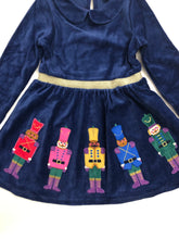 Load image into Gallery viewer, NWOT Mini Boden Velour Appliqué Dress
