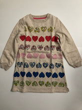 Load image into Gallery viewer, NWOT Mini Boden Cosy Appliqué Sweatshirt Dress
