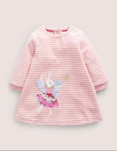 Load image into Gallery viewer, NWOT Mini Boden Appliqué Velour Dress
