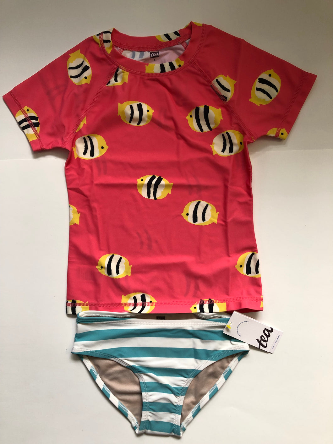 NWT Tea collection Rash Guard Swim Set