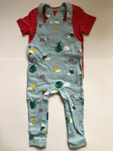 Load image into Gallery viewer, NWOT Mini Boden Jersey Dungaree Set
