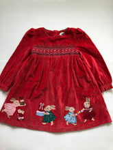 Load image into Gallery viewer, NWOT Mini Boden Velvet Smocked Dress
