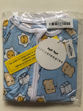 Load image into Gallery viewer, NWT Little Sleepies Blue Breakfast Buddies Zippy
