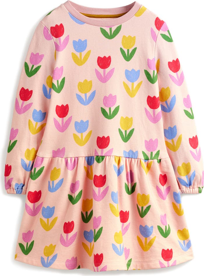 NEW Mini Boden Printed Sweatshirt Dress
