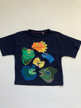 Load image into Gallery viewer, NWOT Mini Boden Short Sleeve Bouclé Lizard T-shirt
