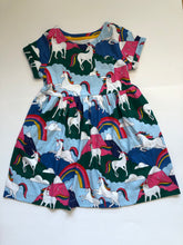 Load image into Gallery viewer, NWOT Mini Boden Unicorn Jersey Dress (Minor print flaws)
