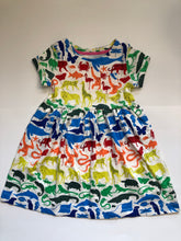 Load image into Gallery viewer, HTF NWOT Mini Boden Rainbow Animals Fun Jersey Dress
