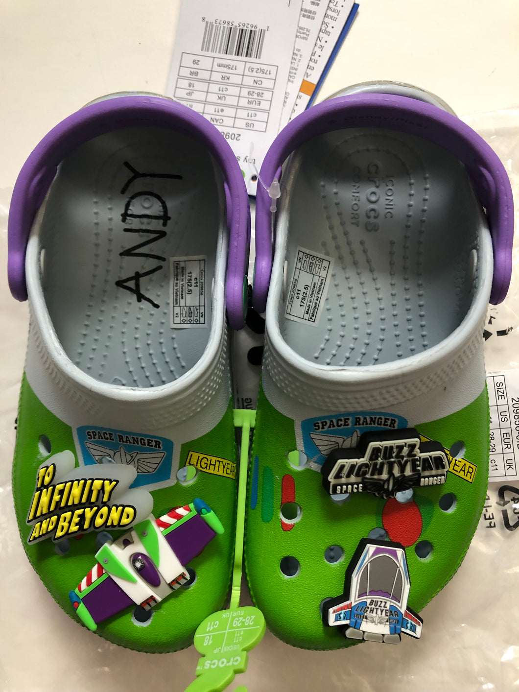 NWT Toy Story Buzz light year Crocs