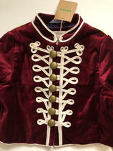 Load image into Gallery viewer, NWT Mini Boden Girls&#39; Velvet Military Jacket
