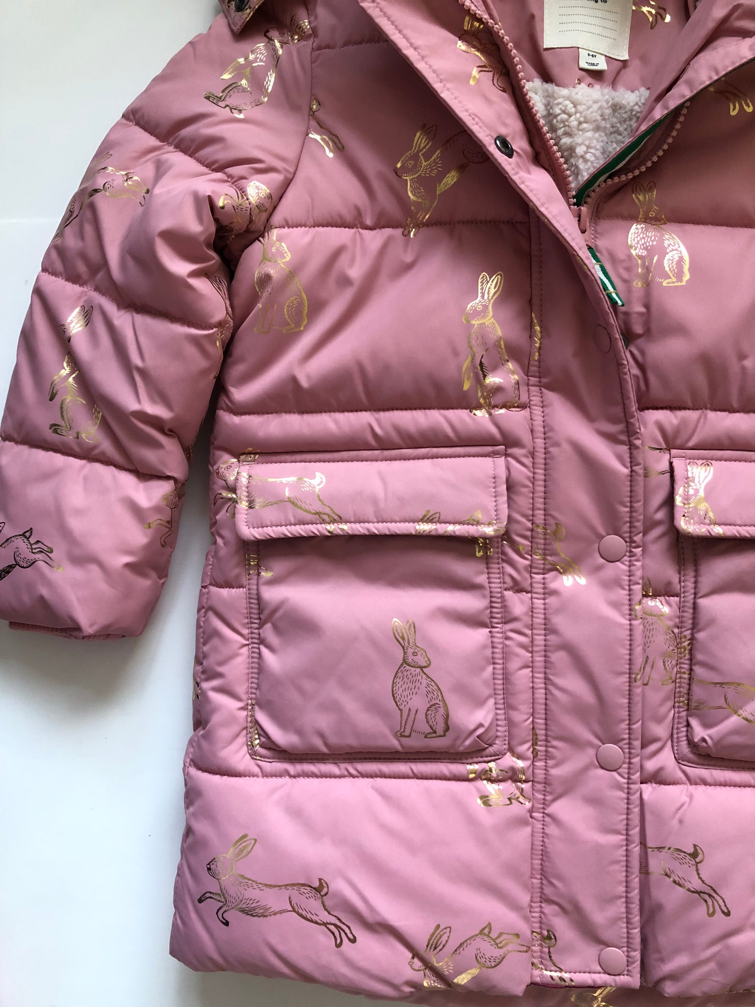 新品未使用☆Mini Boden 152cm 防水ジャケット Waterproof Fisherman's Jacket-Pink Spring Garden | Boden UK