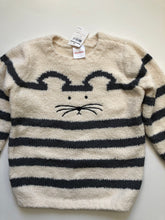 Load image into Gallery viewer, NWOT Hanna Andersson Critter Marshmallow Sweater

