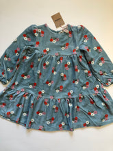 Load image into Gallery viewer, NWT Mini Boden Tiered Velour Dress
