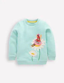 NWOT Mini Boden Applique Sweatshirt