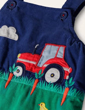 Load image into Gallery viewer, NWT Mini Boden Cord Appliqué Dungarees

