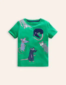 NWOT Mini Boden Short Sleeve Bouclé T-shirt
