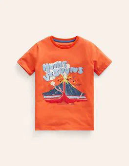 NWOT Mini Boden Educational Textured Fact T-Shirt