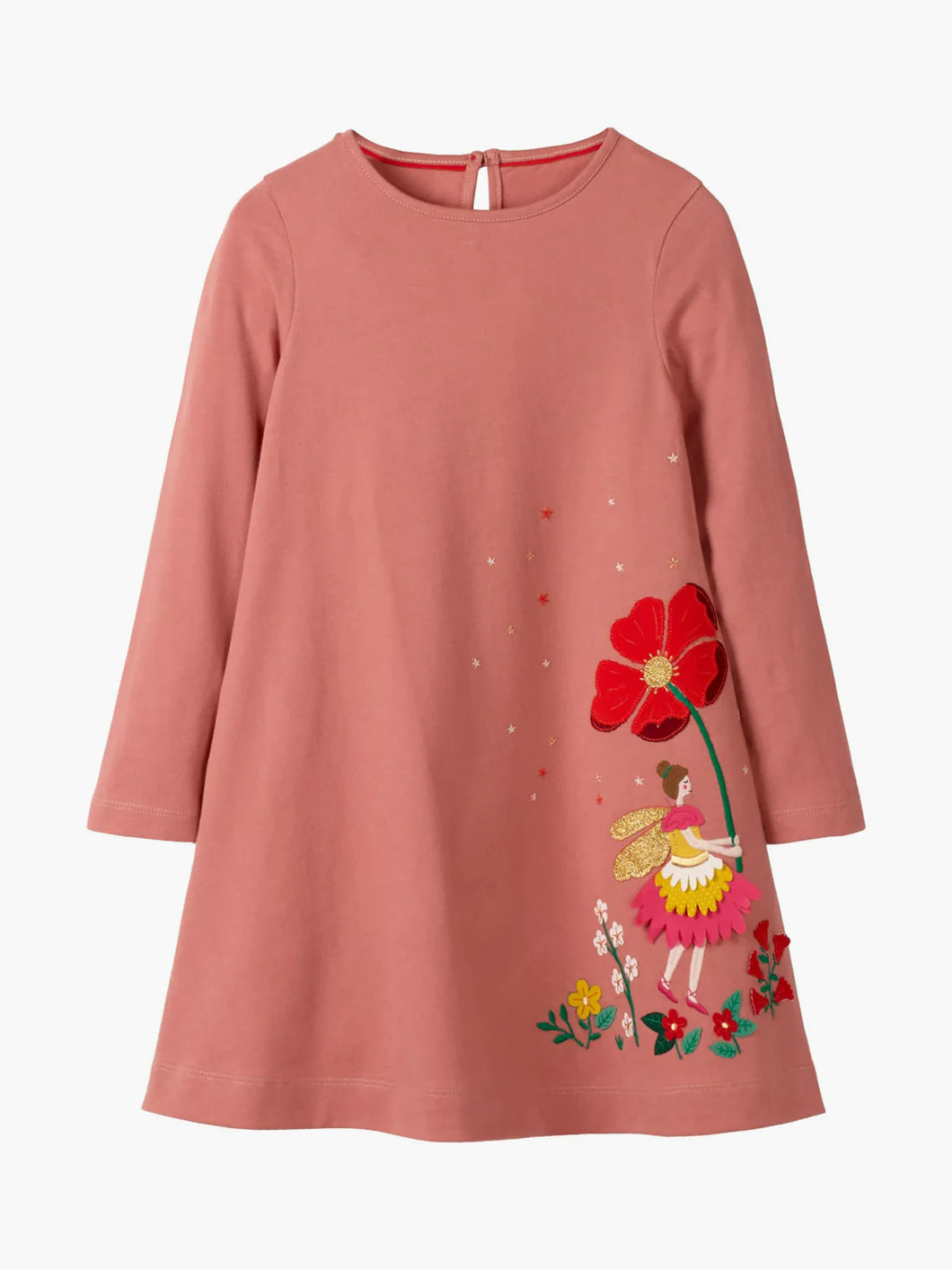 NWOT Mini Boden Fairy Applique Jersey Dress