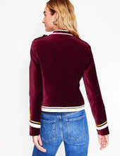 Load image into Gallery viewer, NWOT Boden Women Velvet Military Jacket
