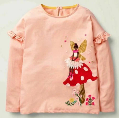 NWOT Mini Boden Fairy Appliqué T-Shirt