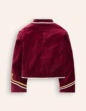 Load image into Gallery viewer, NWT Mini Boden Girls&#39; Velvet Military Jacket
