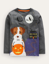 Load image into Gallery viewer, NWT Mini Boden Halloween Appliqué T-shirt
