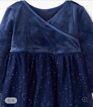 Load image into Gallery viewer, NWOT Hanna Andersson Baby Wrap Dress In Recycled Velour
