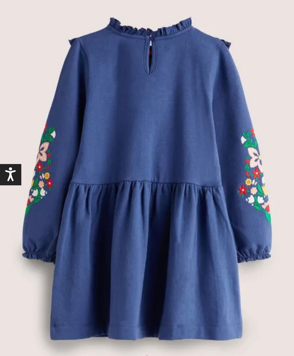 mini boden embroidered dress Mini Boden Kids' Embroidered Tulle Dress in Pale Sweet Pea Purple at Nordstrom, Size 2-3Y