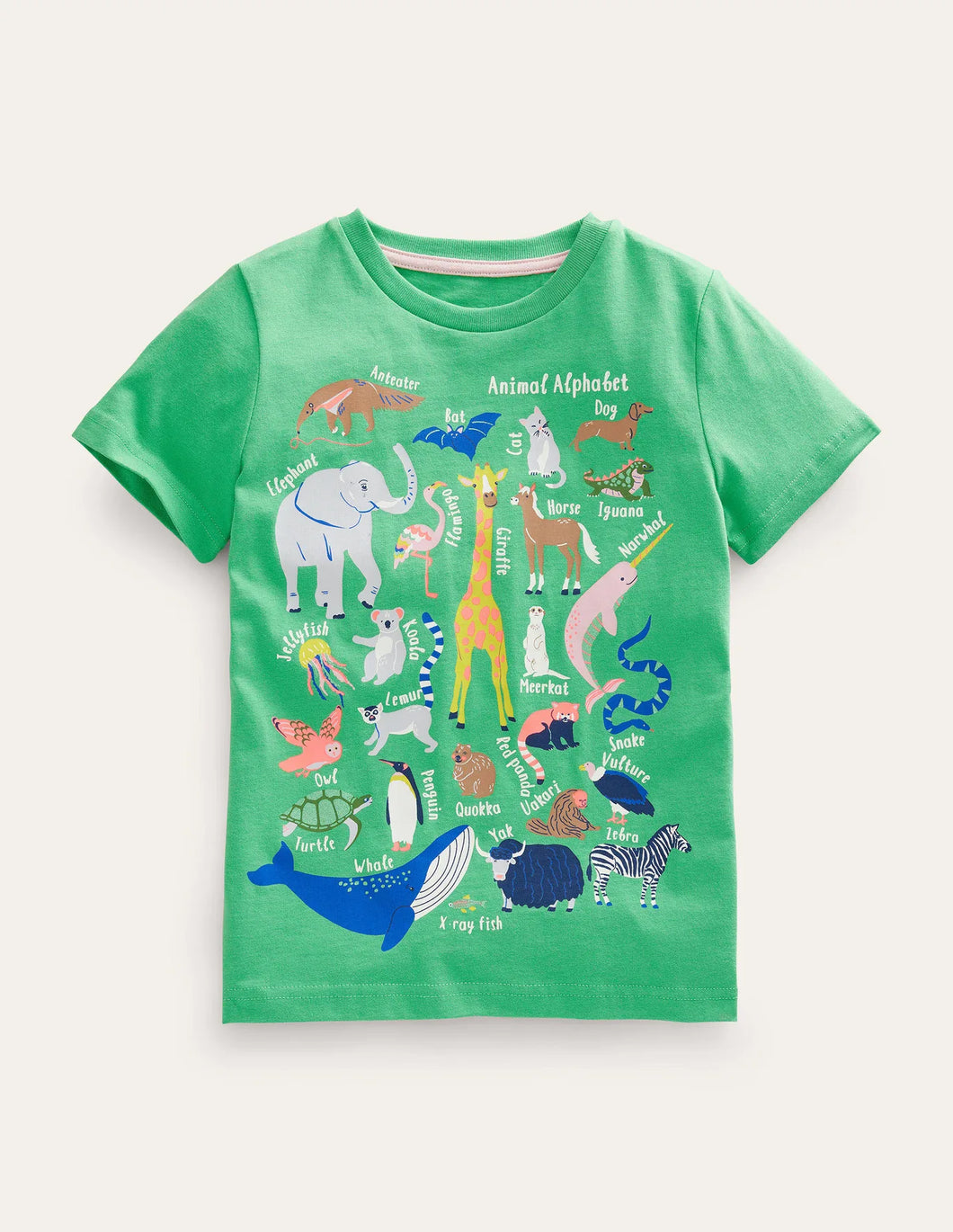 NWT Mini Boden Animal Education T-shirt