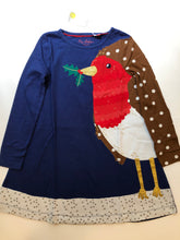 Load image into Gallery viewer, NWT Mini Boden Big Festive Appliqué Jersey Dress

