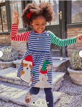 Load image into Gallery viewer, NEW Mini Boden Festive Appliqué Hotchpotch Dress
