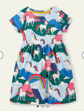 Load image into Gallery viewer, NWOT Mini Boden Unicorn Jersey Dress
