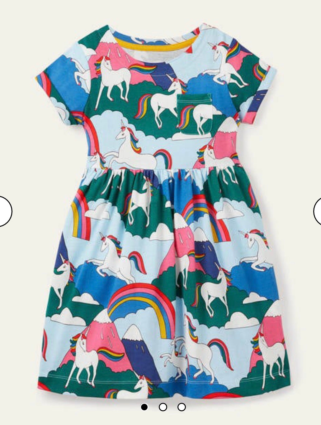 NWOT Mini Boden Unicorn Jersey Dress